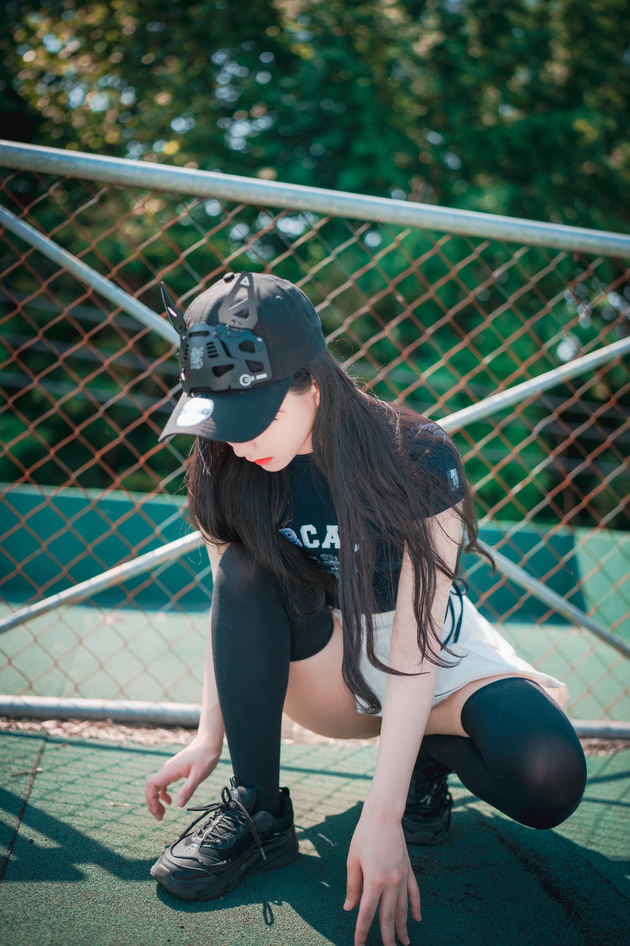 图片[1]-Jenny – NO.033 (정제니) DJAWA-Classic Athletic Girl in Navy Blue[71P]-XikXak